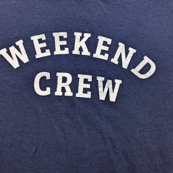 ⭐ J. Crew blue "Weekend Crew" Collector Tee Small - Picture 4 of 10